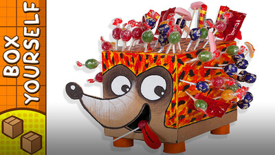 Craft Ideas with Boxes - Party Porcupine