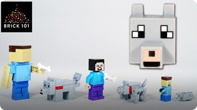 How To Build LEGO Minecraft Wolf / Dog