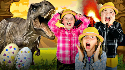 Fun Jurassic Dinosaur Eggs with REAL LIFE DINOSAURS!  Learn How to Make Dinosaur Eggs!