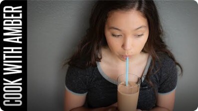 RECIPE REBOOT! Chocolate-Banana-Peanut-Butter Milkshake | Cook With Amber