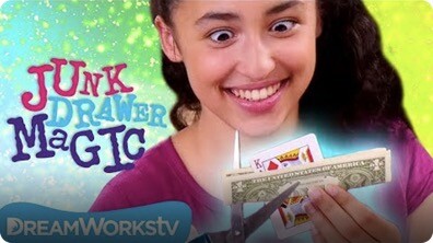 Card Cutting Dollar Bill | JUNK DRAWER MAGIC