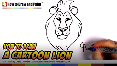 How to Draw a Cartoon Lion