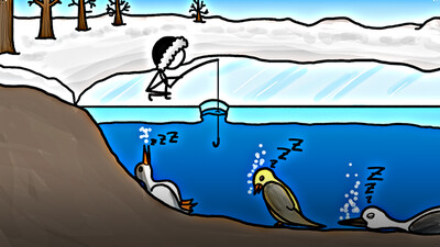 Birds that Hibernate in Lakes?!