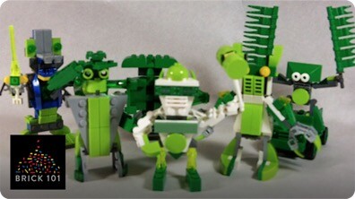 How To Build Green LEGO Robots