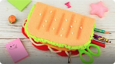 DIY Sandwich Pencil Case