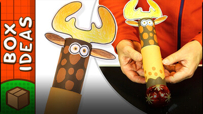 Toilet Roll Reindeer Gift Wrap
