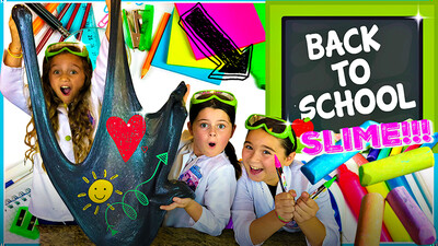DIY Back To School CHALKBOARD SLIME!
