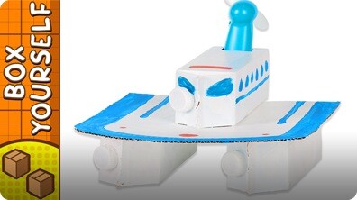 Craft Ideas with Boxes - Catamaran