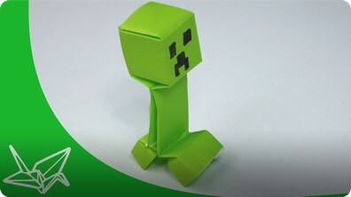 Minecraft Origami Creeper