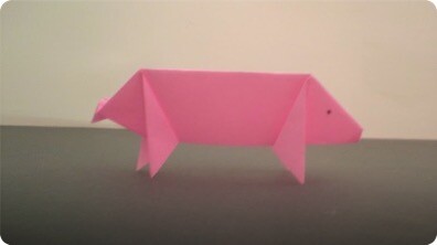 Origami Pig