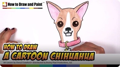 How to Draw a Cartoon Chihuahua
