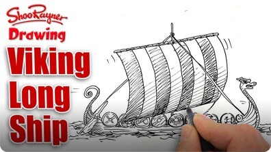 How to Draw a Viking Longship
