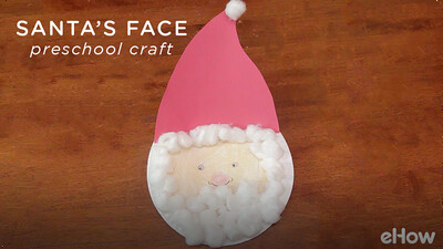 Santa's Face Preschool Crafts
