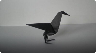 Origami Raven