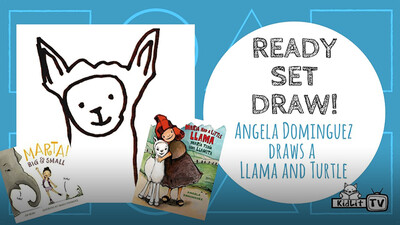 Ready Set Draw! Angela Dominguez draws una Tortuga y Llama!