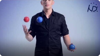 Juggling Trick: Reverse Cascade