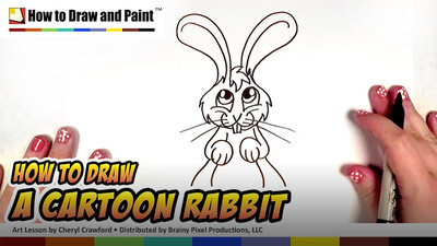 How to Draw a Cartoon Rabbit