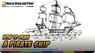 How to Draw a Pirate Ship