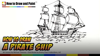 How to Draw a Pirate Ship