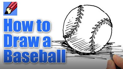 How to Draw a Baseball Real Easy