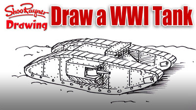 How to Draw a WWI Tank
