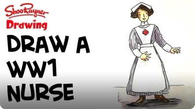 How to Draw a WWI Nurse