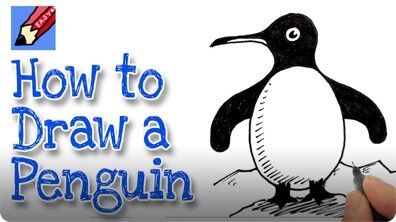 How to Draw a Cartoon Penguin