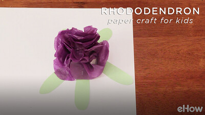 Rhododendron Paper Craft Project
