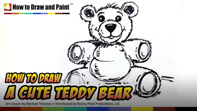 How to Draw a Cute Teddy Bear