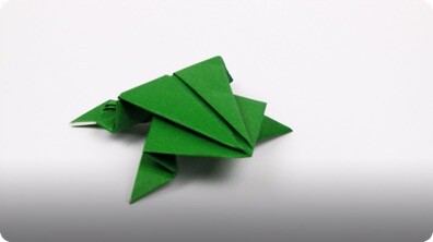 Origami Jumping Frog