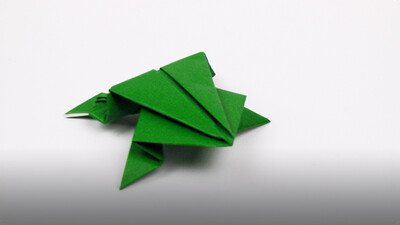 Origami Jumping Frog