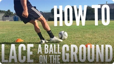 How to Lace a Soccer Ball on the Ground