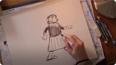 Drawing Big Nate: Childhood Cartoons