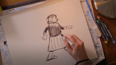 Drawing Big Nate: Childhood Cartoons