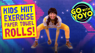 GO With YOYO: Kids HIIT Exercise Paper Towel Rolls!