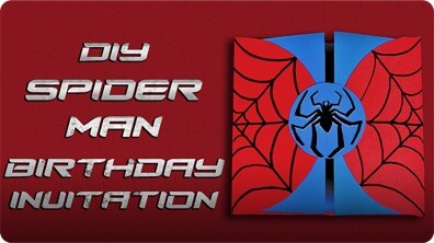 DIY Spiderman Birthday Invitation
