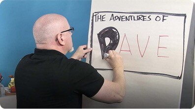 Kids Make Comics #4: Making Big Bold Lettering!