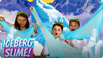 Slime for Kids | Learn How to Make Iceberg Crunchy Slime!