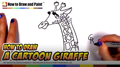 How to Draw a Cartoon Giraffe