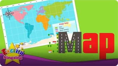 Kids vocabulary: Map - Using a Map