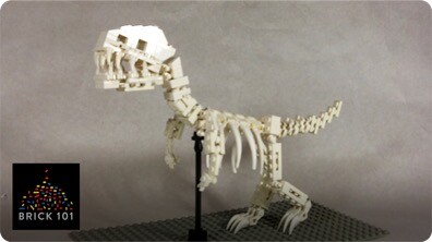 How To Build a LEGO T-Rex Skeleton