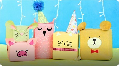 6 DIY Animal Gift Wrap Ideas