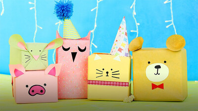 6 DIY Animal Gift Wrap Ideas