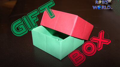 Origami Gift Box with Cover (Easy)
