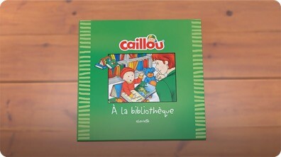 Caillou à la bibliothèque