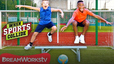 Extreme Hurdling and Penalty Kicks (Soccer + Hurdling) | WHEN SPORTS COLLIDE