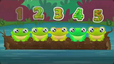 Five Green and Speckled Frogs