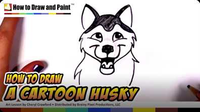 How to Draw a Cartoon Husky book