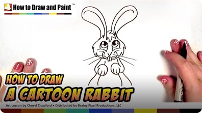 How to Draw a Cartoon Rabbit