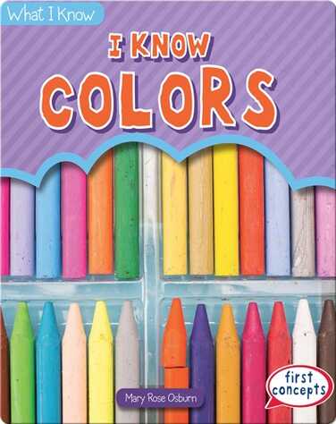 I Know Colors book